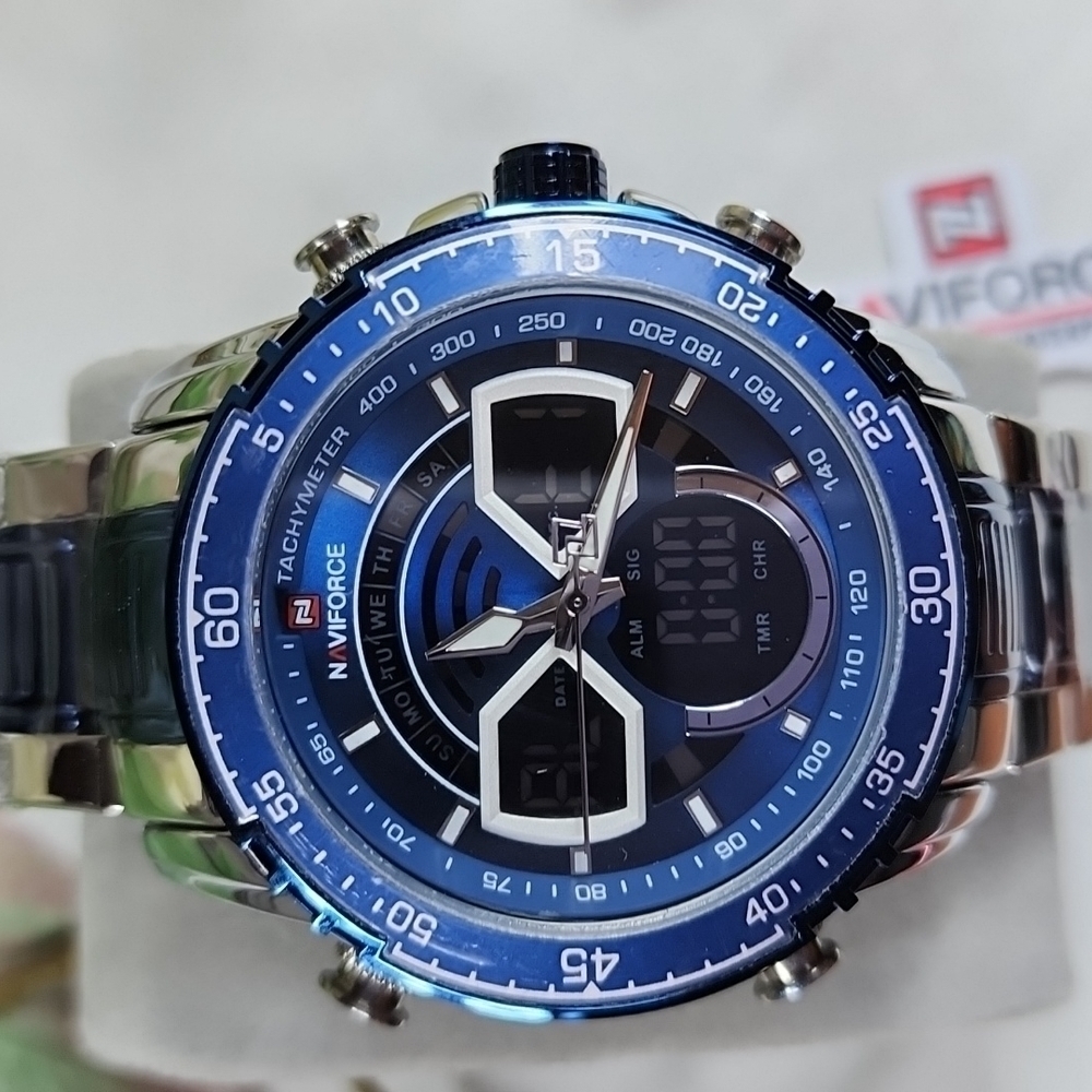 SIKVER n BLUE MEN'S MILITARY WATCH